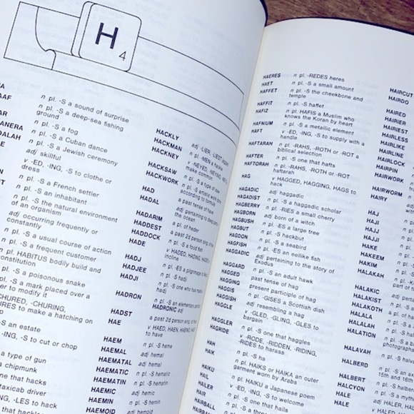 The official scrabble players dictionary large vintage  book - Picture 9 of 12